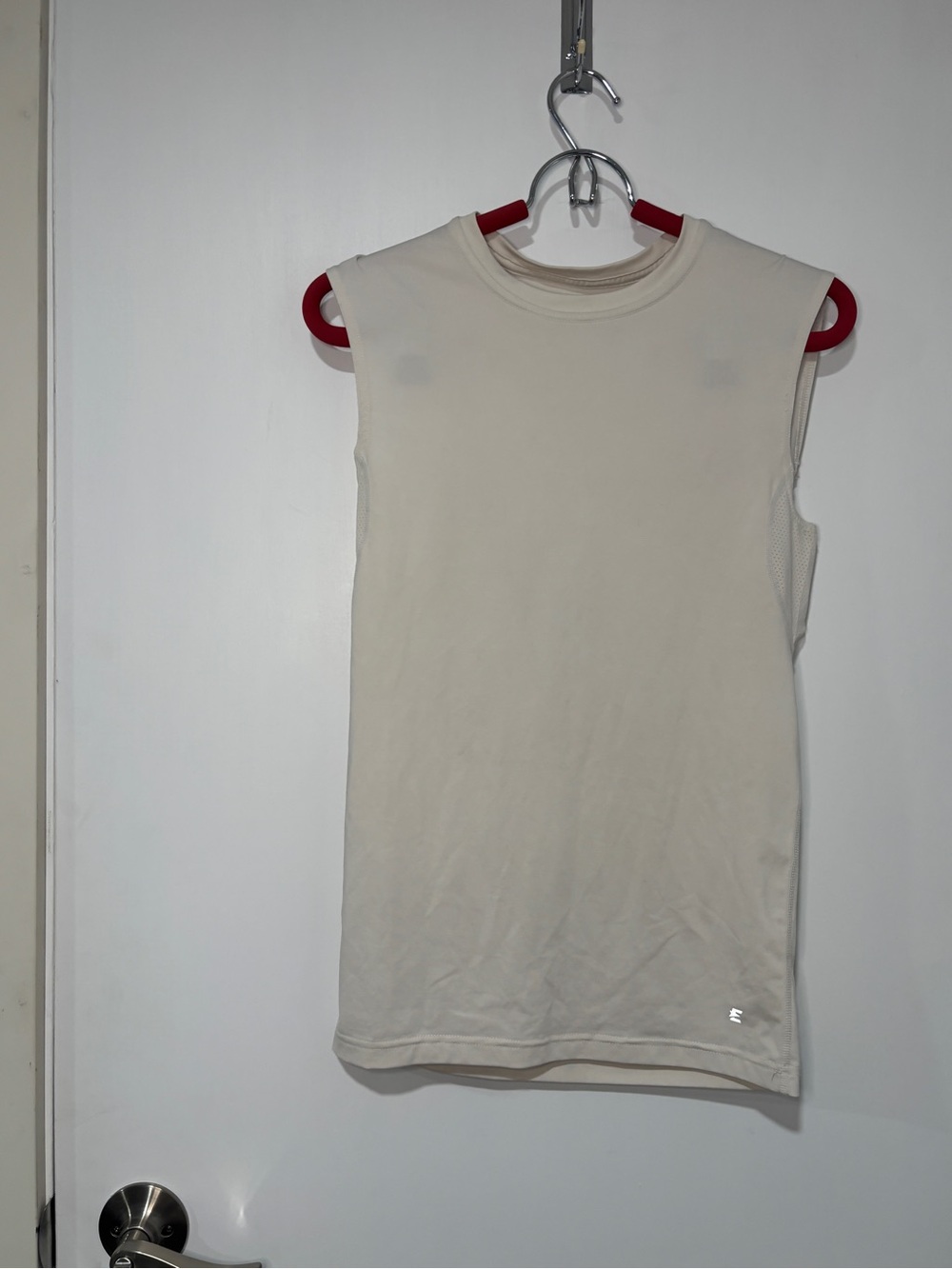 Sleeveless Muscle Tank Top - Cream